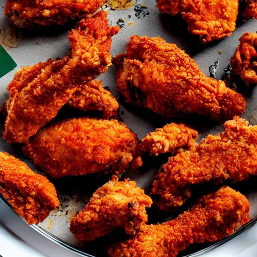 Image similar to dark red fried chicken