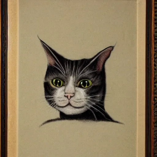 Image similar to caricature of a cat