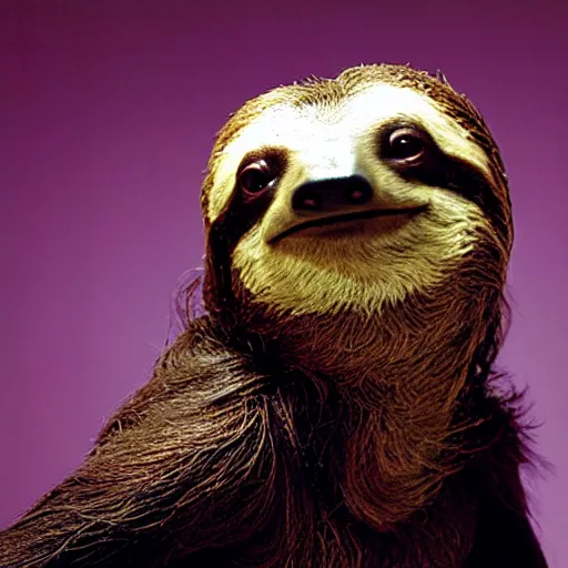 Image similar to portrait of a sloth as neo from the matrix ( 2 0 0 3 ), photo