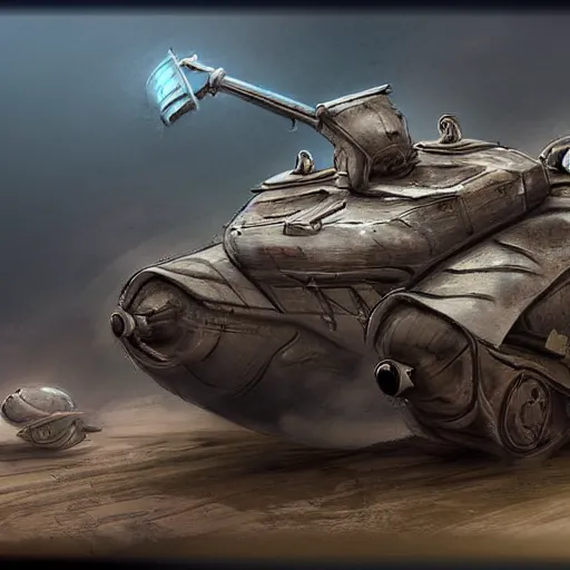 Prompt: snail tank chimera, digital art, concept art, detailed