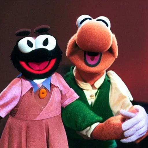 Image similar to luigi in the muppet show