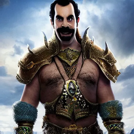 Image similar to borat in warcraft movie 4k