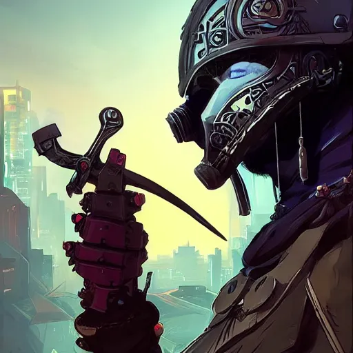 Image similar to cyberpunk viking helmet mask warrior goddess robot ninja fantasy, art gta 5 cover, official fanart behance hd artstation by jesper ejsing, by rhads, makoto shinkai and lois van baarle, ilya kuvshinov, ossdraws