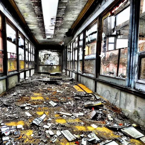 Prompt: abandoned blockbusters,