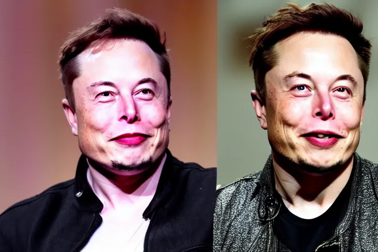 Image similar to elon musk fan of BTS