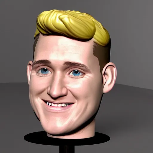 Prompt: michael buble face in a bubblegum bobble head!!!!, 8 k, ultra realistic details