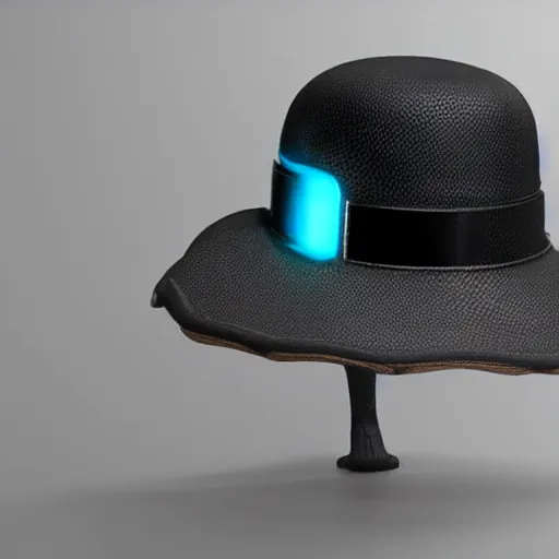 Image similar to a hat from the future, highly detailed, epic lighting, hyper photorealism, trending on artstation 8 k