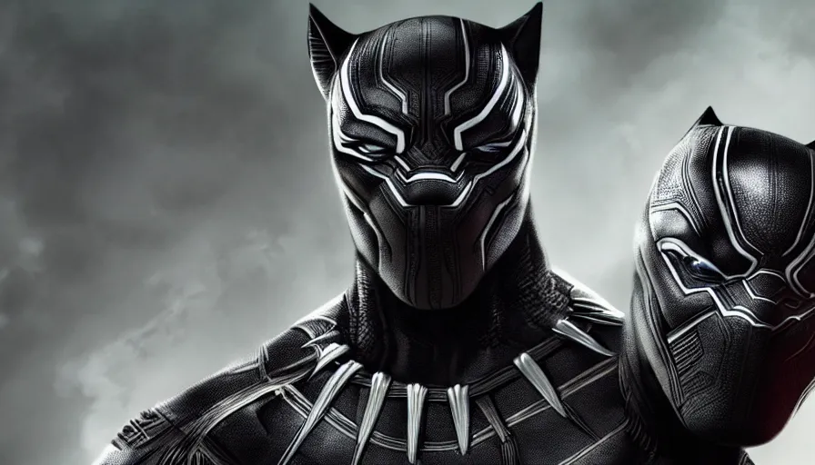 Image similar to will smith is black panther, hyperdetailed, artstation, cgsociety, 8 k
