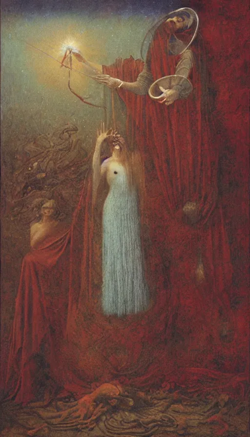 Image similar to the magician, tarot, by agostino arrivabene