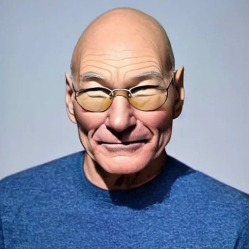 Image similar to patrick stewart as the real buzz lightyear