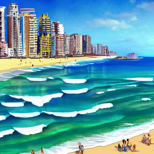 Image similar to praia de ipanema arrastao, photorealistic, 8 k