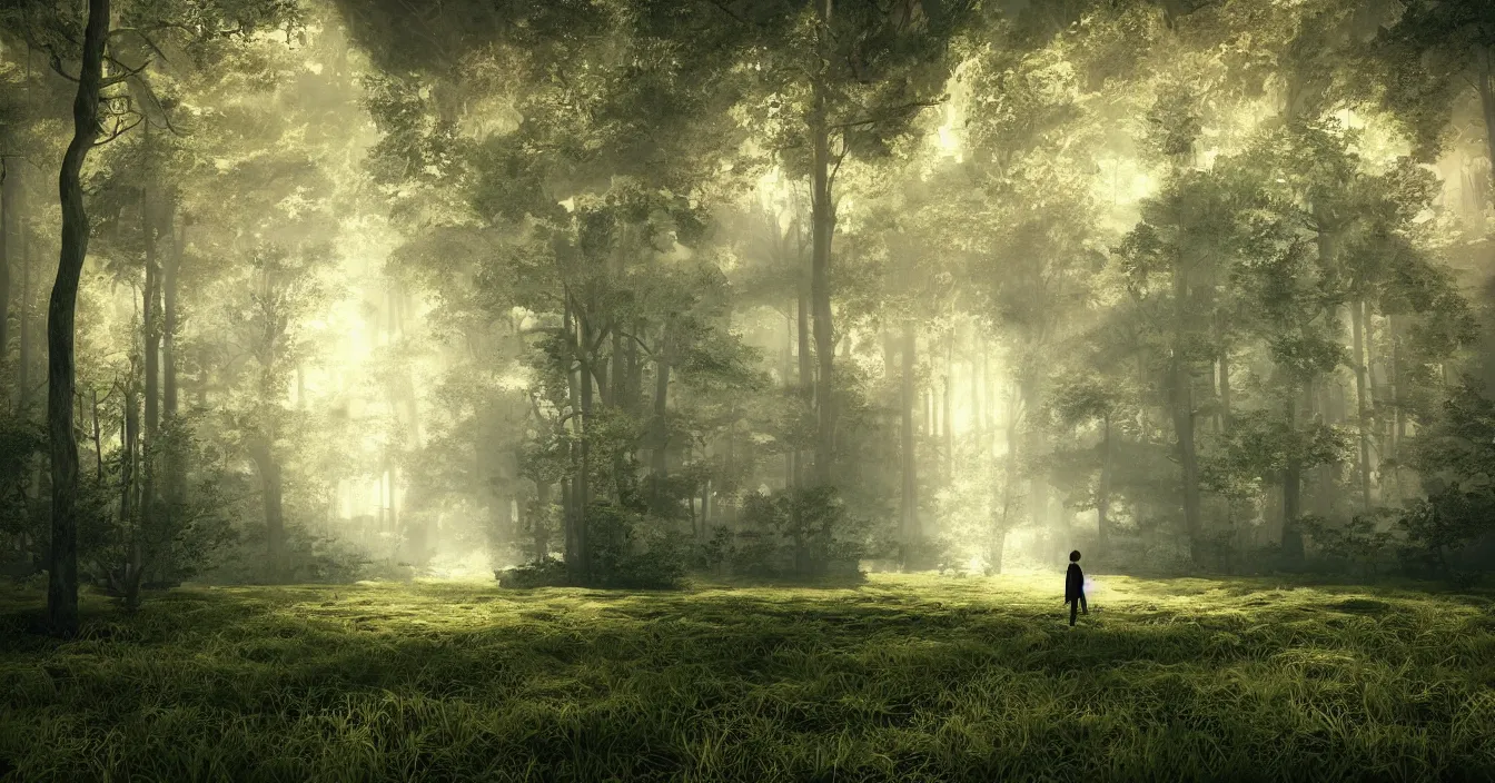 Prompt: the consciousness alone in the silent world behind the mirror, absolute peace and quiet ground, still moment, beautiful digital art, contrast shading, unreal engine, vray