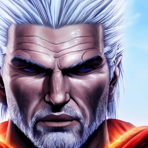 Prompt: ultra realistic portrait painting of geralt of rivia, art by akira toriyama, 4 k, dragon ball artstyle, cel shaded, highly detailed, epic lighting