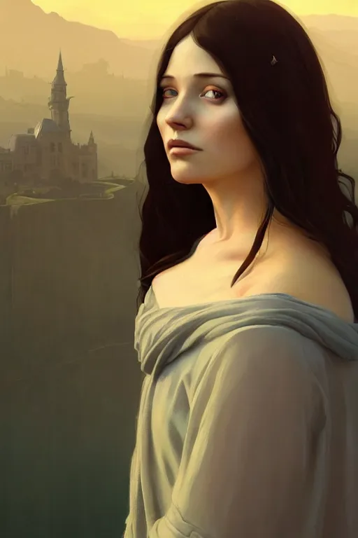 Image similar to beautiful portrait of a woman, negative no not mona lisa pose, gta v, stephen bliss, unreal engine, fantasy art by greg rutkowski, loish, rhads, ferdinand knab, makoto shinkai and lois van baarle, ilya kuvshinov, rossdraws, tom bagshaw, global illumination, radiant light, detailed and intricate environment