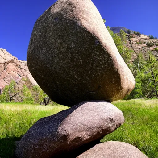 Image similar to Among us boulder.