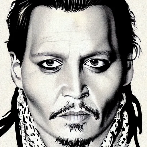 Image similar to johnny depp's face on us dollor