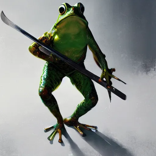 Image similar to frog wearing hockey uniform, intricate, sharp focus, illustration, highly detailed, digital painting, concept art, matte, art by ruan jia and wlop and greg rutkowski, masterpiece