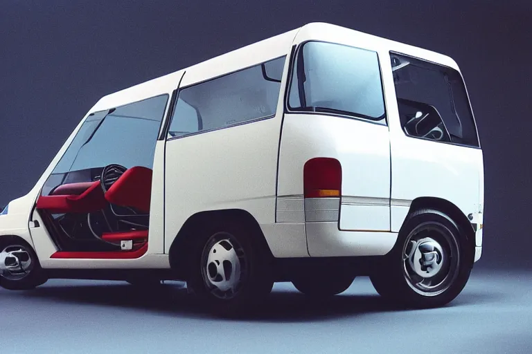 Image similar to designed by giorgetto giugiaro stylized poser of a single 1 9 9 8 honda kei truck, ektachrome photograph, volumetric lighting, f 8 aperture, cinematic eastman 5 3 8 4 film