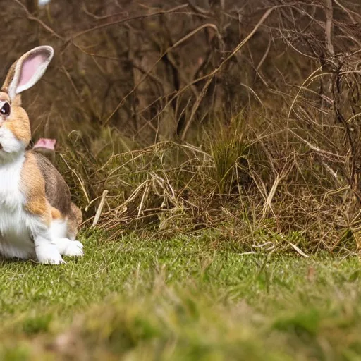 Image similar to a floppy - eared bunny - dog, wildlife photography