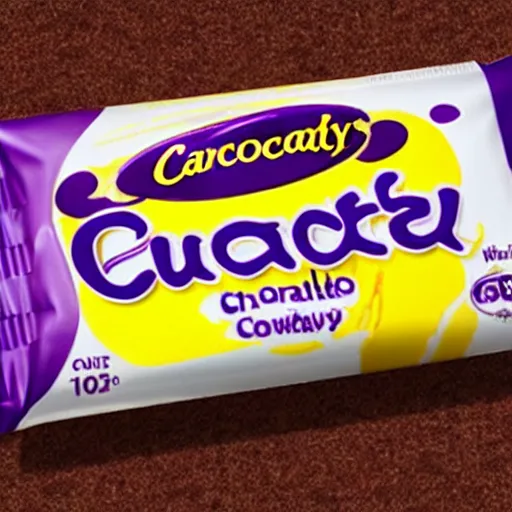 Prompt: cadbury chocolate with custard