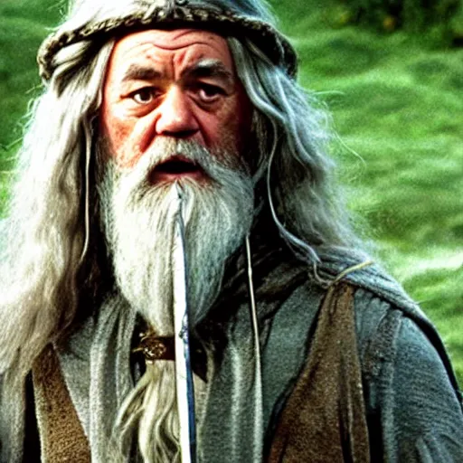 bill murray as gandalf in lord of the rings, film | Stable Diffusion