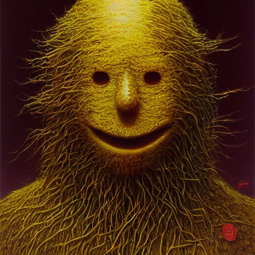 Image similar to the honey monster painted by zdzisław beksinski, capitalism realism, hyper detailed, 4 k