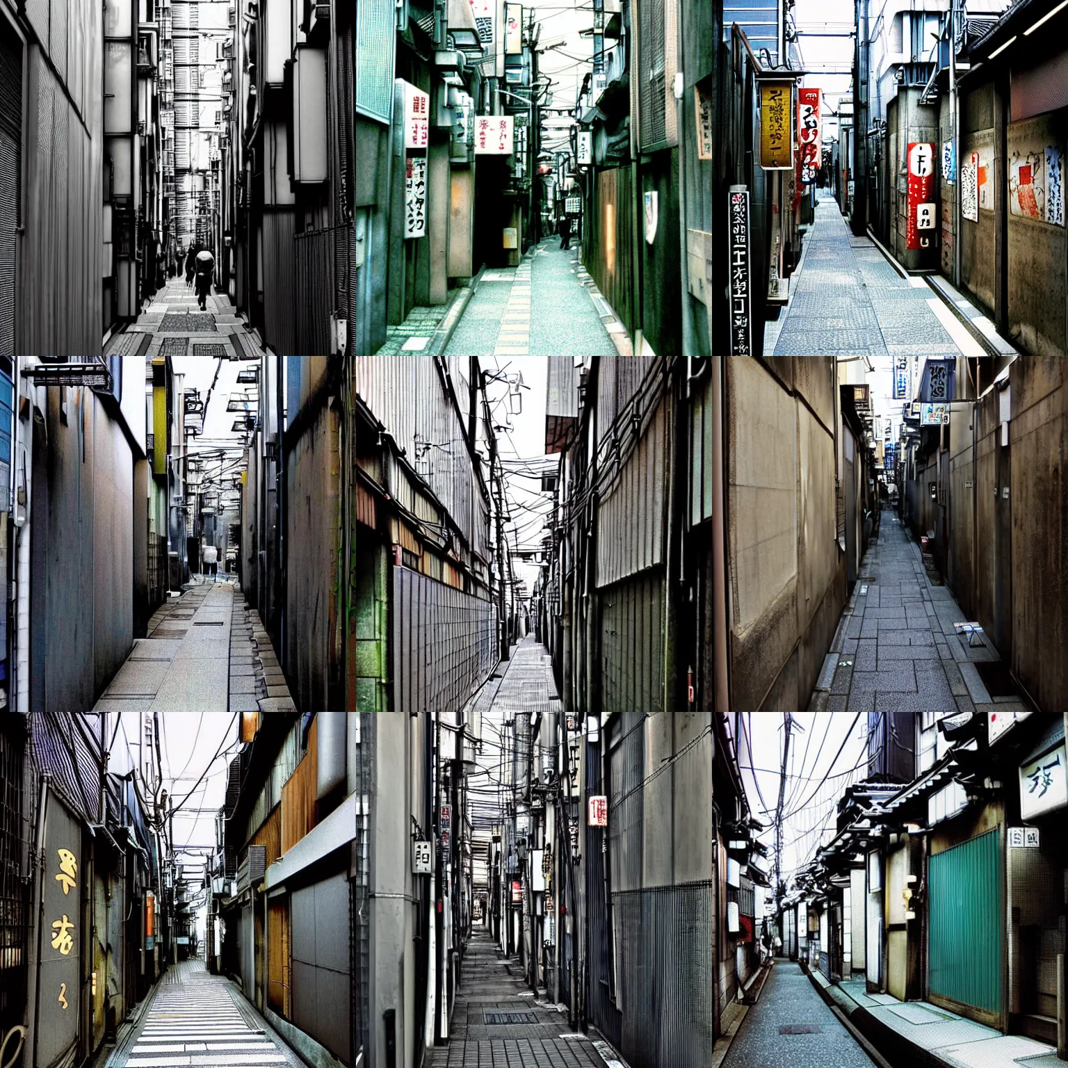 Prompt: tokyo alleyway by yoshitaka amano, beautiful