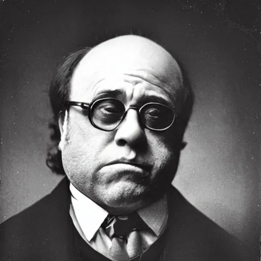 Prompt: daguerreotype photograph of danny devito as a civil war general