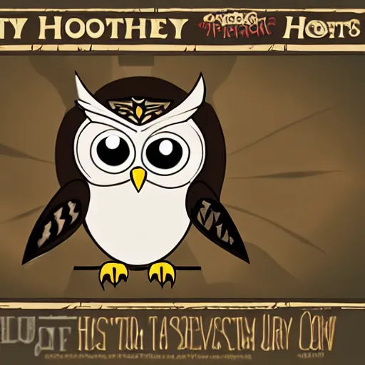 Image similar to hooty from the owl house