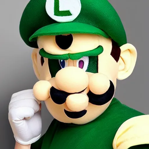 Prompt: bad, low budget luigi cosplay