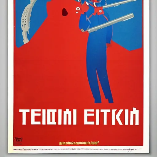 Image similar to soviet poster of terraria