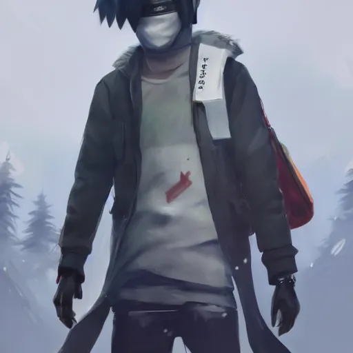 Prompt: kakashi, style game square enix life is strange remake, trending on artstation, painted by greg rutkowski, render with game the last of us parte ii details