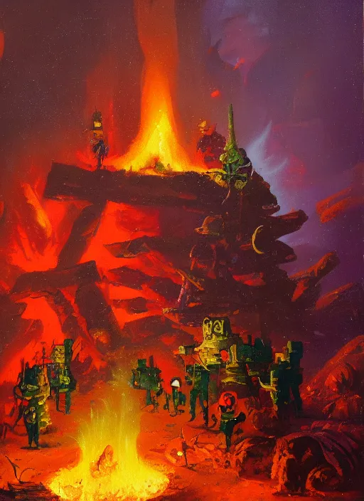 Image similar to camp fire by paul lehr