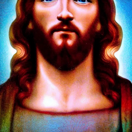 Prompt: photograph of jesus christ, centered, portrait, ultra realistic