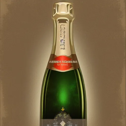 Image similar to portrait of a corvette champagne bottle hybrid, digital art