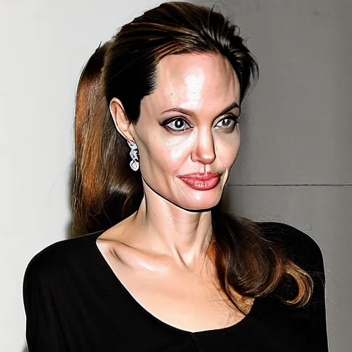 Image similar to angelina jolie as an orange