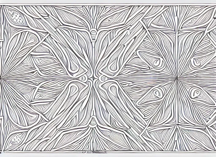 Image similar to symmetry! twins, intricate frosting, elegant, highly detailed, concept art, smooth, sharp focus, lineart, illustration, 3 d occlusion, thinline with grays on white, 8 k