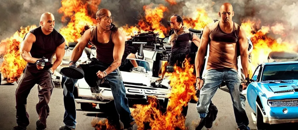 Prompt: action scene from indian fast and furious - movie, high definition screen capture