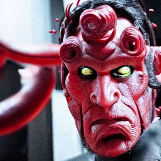 Image similar to twizzler hellboy, movie still