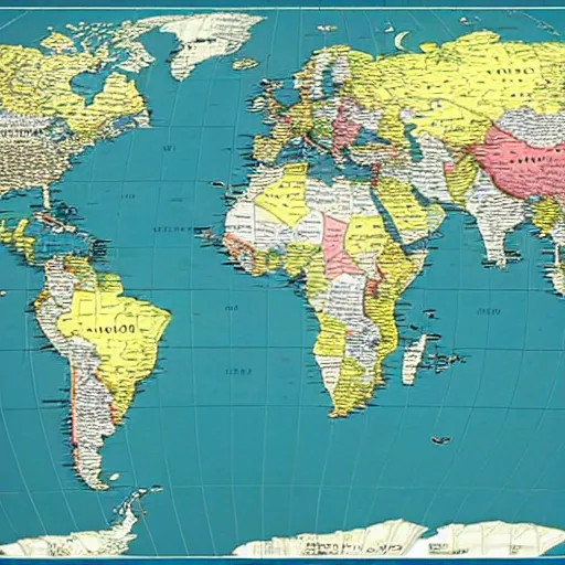 Image similar to a map of the world