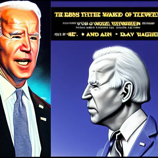 Image similar to Joe Biden in lawnmower man, bad 90s cg