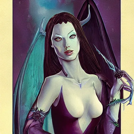 Prompt: galadriel as a succubus