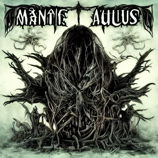 Image similar to among us video game among us death metal album cover in the style of death metal record cover