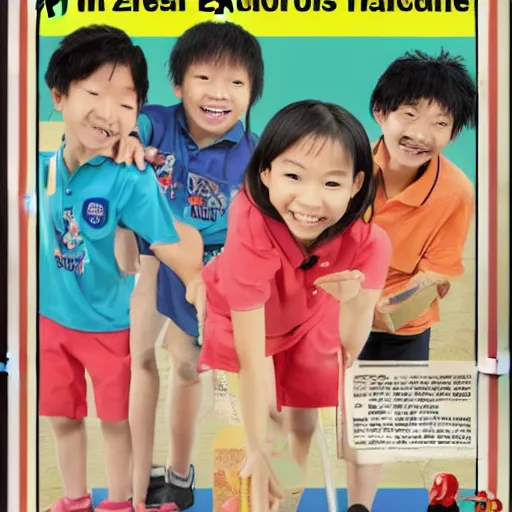 Image similar to a 2 0 0 0 s singapore public education poster