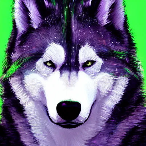 Image similar to aesthetic portrait commission of a furry anthro husky with epic neon rimmed outfit, short depth of field close up shot hyper-detailed, cinematic intense Atmosphere with heavy rain drenching husky. Character design by charlie bowater, ross tran, artgerm, and makoto shinkai, detailed, inked, western comic book art, 2021 award winning painting