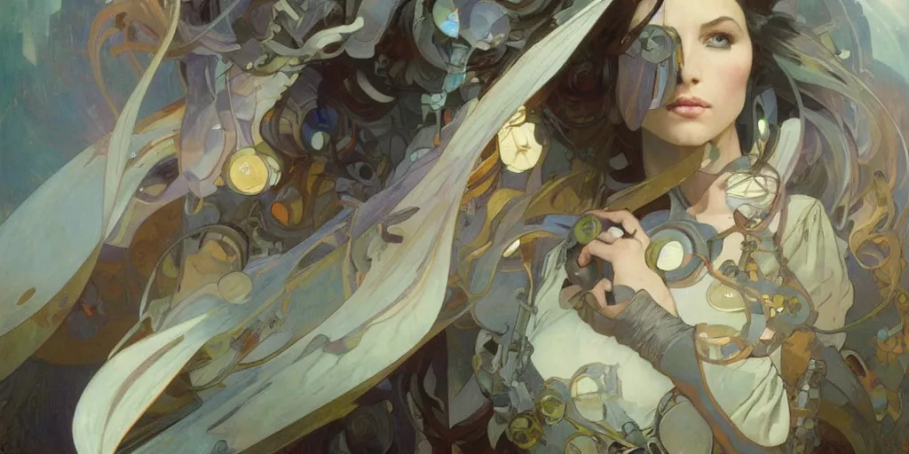 Prompt: univers is a palce of doom, muted colours, alphonse mucha, greg rutkowski, trending on artstation, artgerm, breathtaking, sharp focus, smooth, mark arian, award winning, highly detailed 4 k art