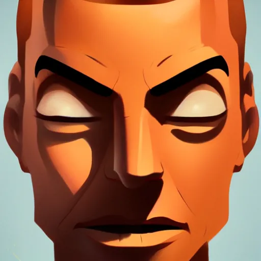 Image similar to face icon stylized minimalist goldfinger, loftis, cory behance hd by jesper ejsing, by rhads, makoto shinkai and lois van baarle, ilya kuvshinov, rossdraws global illumination