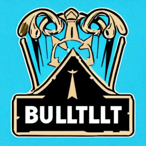 Image similar to bullet with a blue crown logo