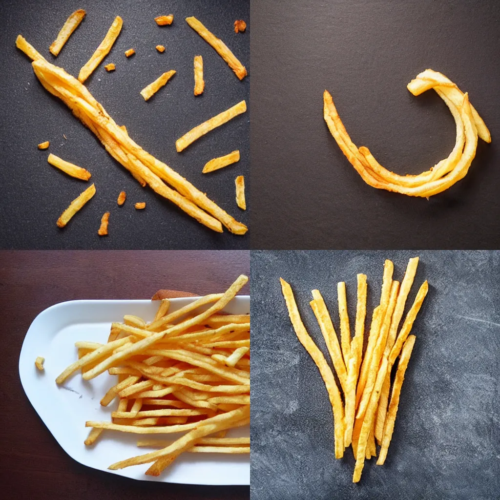 Prompt: the longest french fry