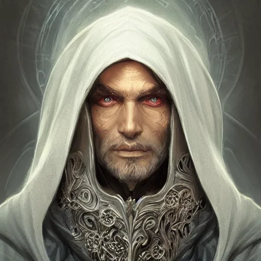 Prompt: portrait of archmage skeleton in a hoodie, d & d, face, fantasy, intricate, elegant, highly detailed, digital painting, artstation, concept art, smooth, sharp focus, illustration, art by artgerm and greg rutkowski and alphonse mucha